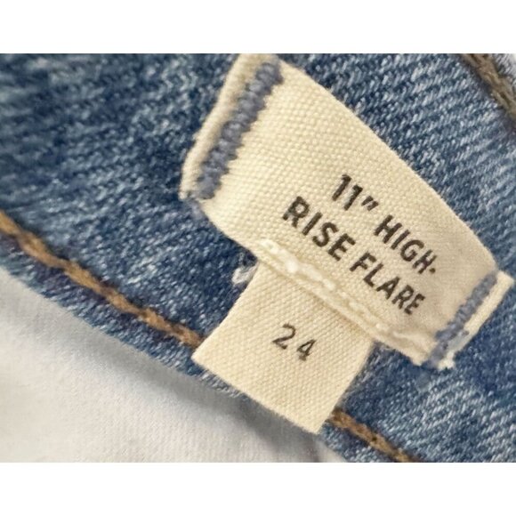MADEWELL 11" High Rise Flare Retro Jeans Size 24 - Picture 7 of 8